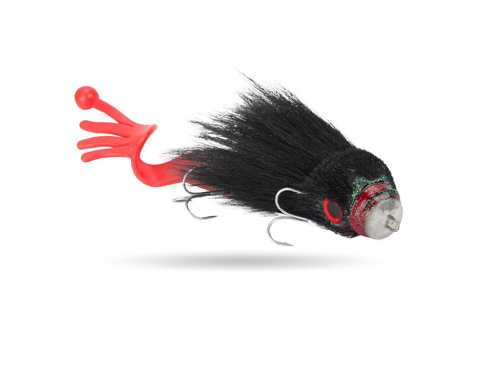 Pike Mustasche Bait - Black Venom