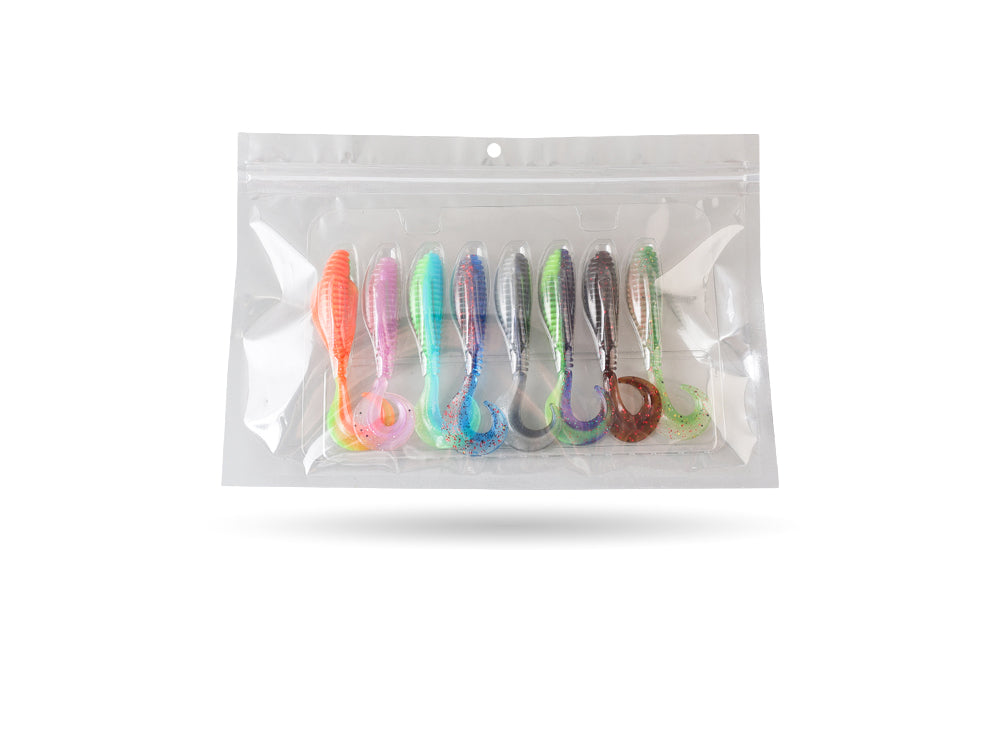 Perch Ribtail - 8cm (8 pack)