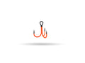 Fire Uv Hook Orange #2/0 (6 pack)