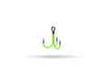 Fire Uv Hook Green #1/0 (6 pack)