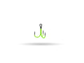 UV Hook Green #1 (6 pack)